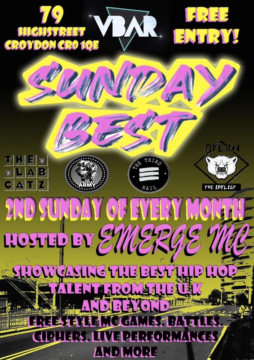 Showcasing the best HipHop talent from the UK and beyond.
Freestyle MC games, Battles, Cyphers, , live performances and more....
