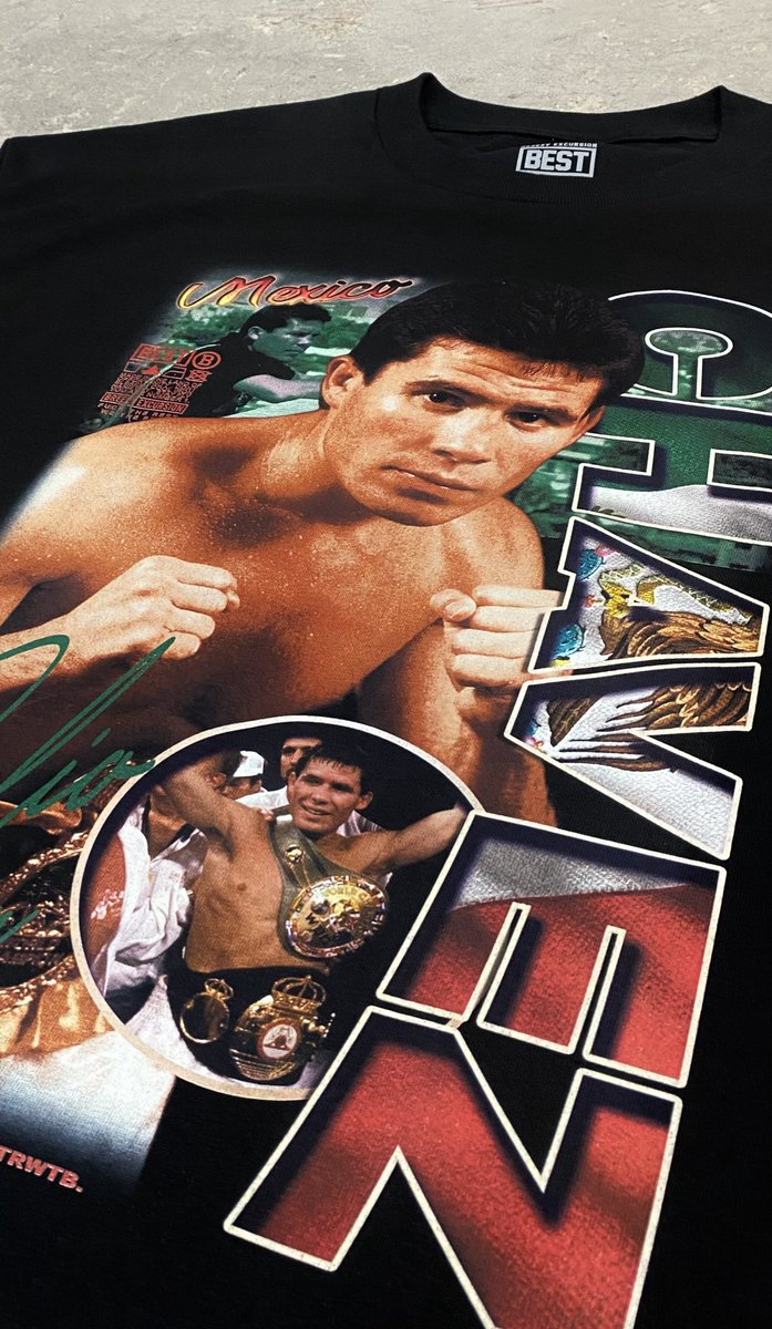 BreezyExcursion's tweet photo. New arrrivals from yesterdays BEST Cinco de Mayo Drop! The Chavez Tee. #BreezyExcursion #ftrwtb #cincodemayo #juliocesarchavez #mexicanboxing #caneloalvarez #canelobivol https://t.co/D5idADSbnO