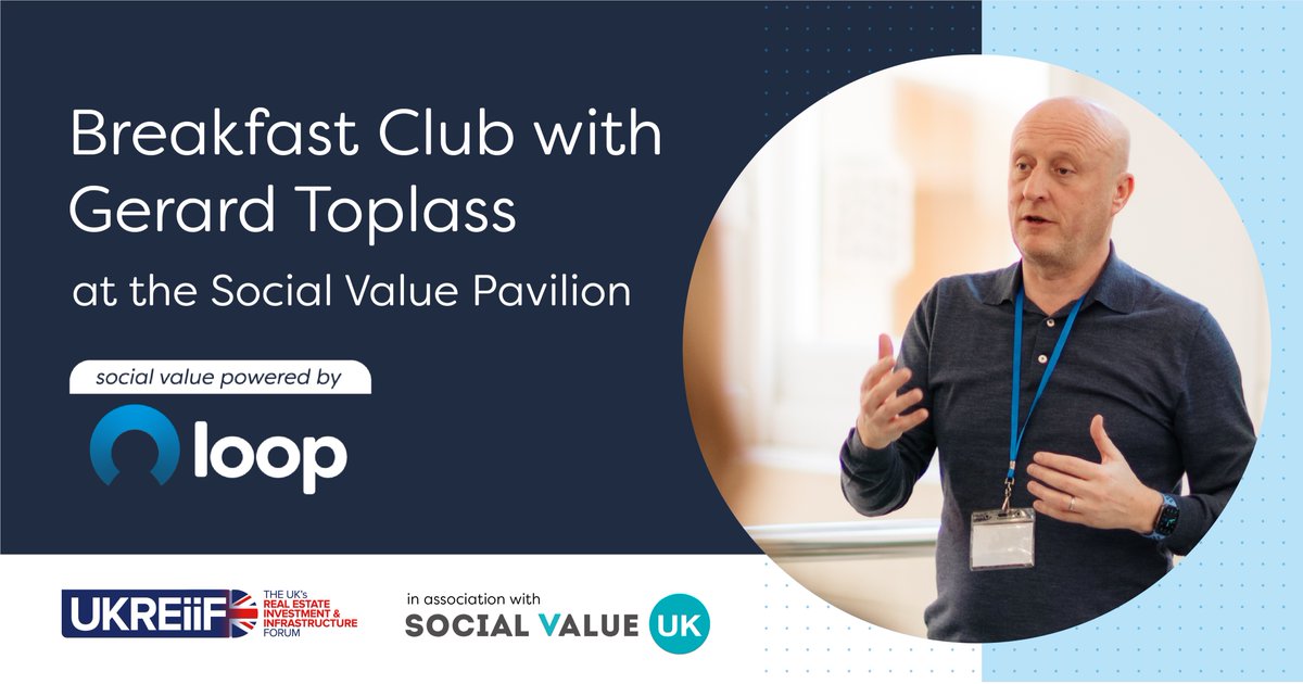 LoopSocialValue's tweet photo. Our group CEO Gerard Toplass will be leading a series of breakfast sessions within the social value pavilion at @UKREiiF, demonstrating our new software and discussing future visions.

Come along for a coffee and a chat with ourselves and @socialvalueuk from 8.30am each day. ☕️ https://t.co/uNgTvkfl2K