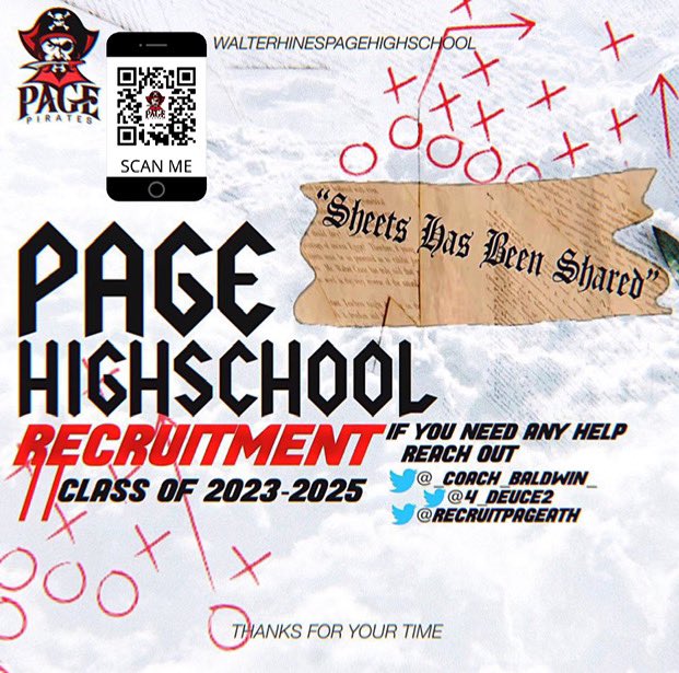 RecruitPageATH's tweet photo. ‼️ Coaches we have Digital Recruiting Guides available for you! Scan the QR code and you will have access to our 2023-2025 recruits‼️@RecruitPageATH . Each player has a QR code that will direct you to their @Hudl Highlights! We got you covered ‼️ #RecruitPage https://t.co/iRmpKFvy2t