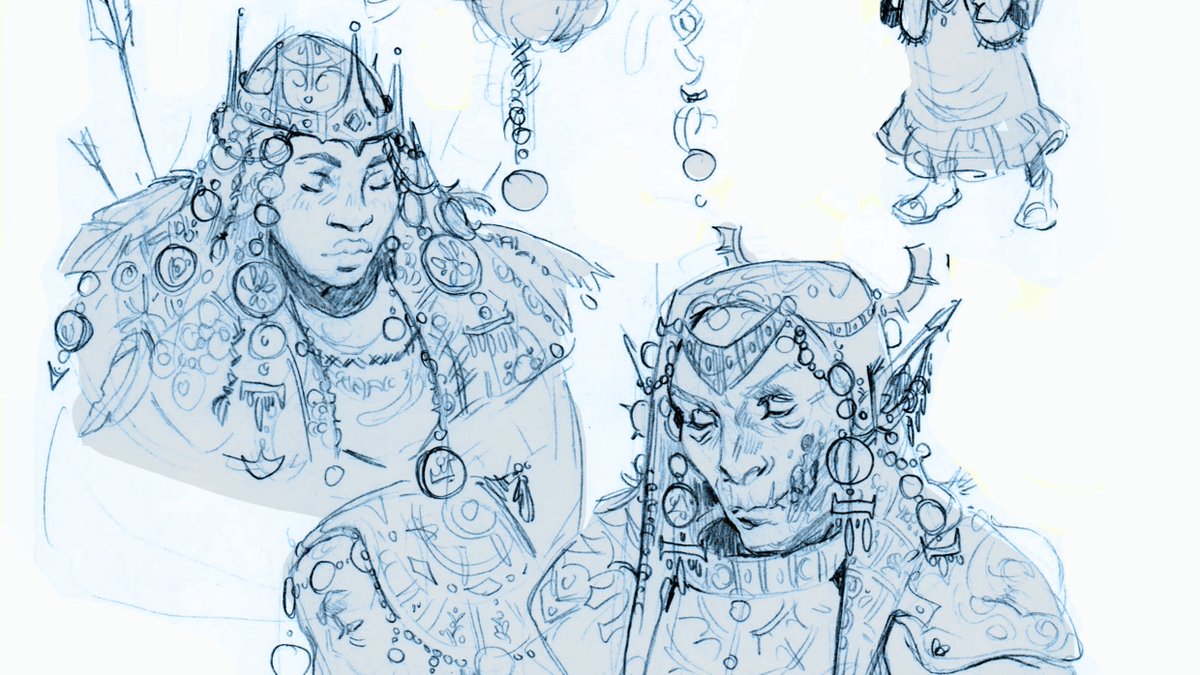 I cleaned some of my traditional sketches from last year and made a nice pdf 👁️⭐️ 
