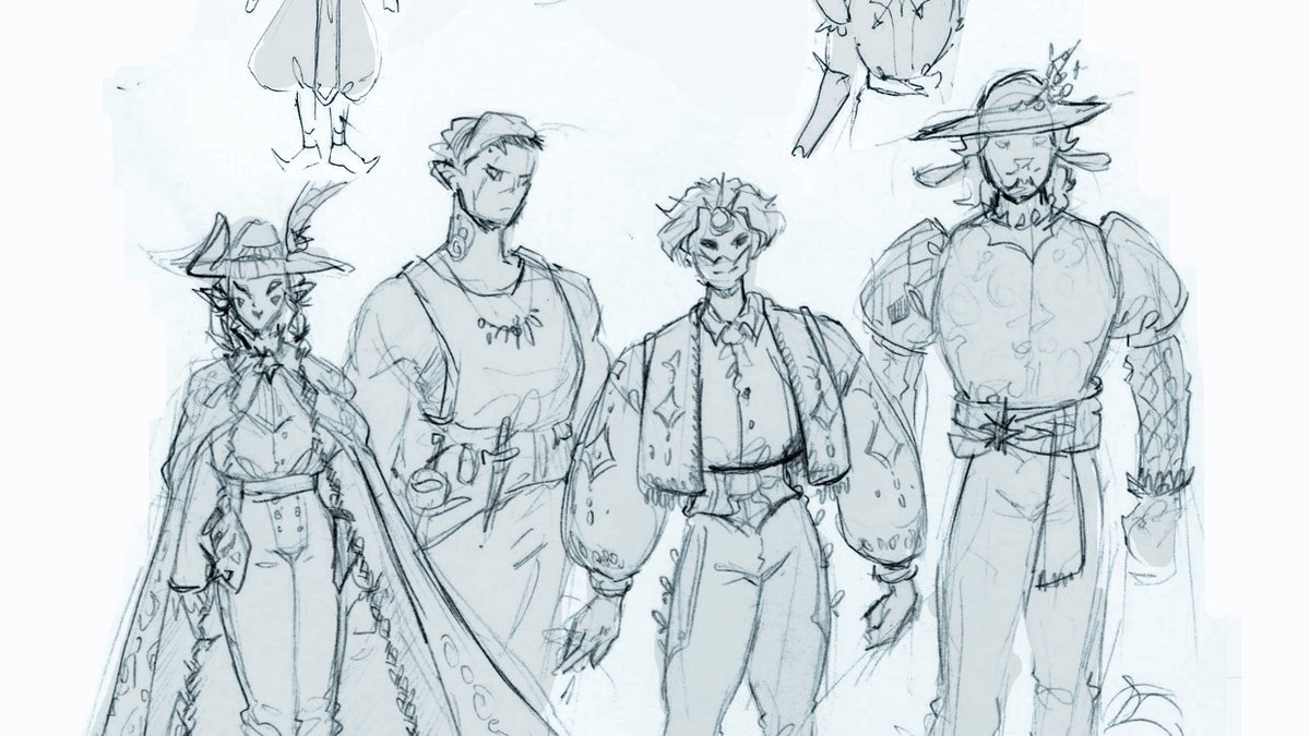 I cleaned some of my traditional sketches from last year and made a nice pdf 👁️⭐️ 