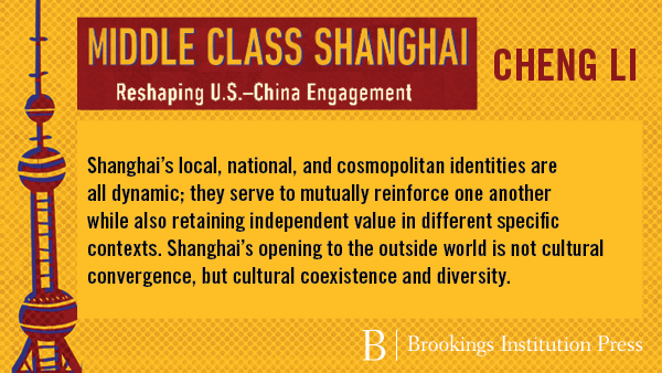 BrookingsChina's tweet photo. Drawing on empirical research in the realms of higher education, avant-garde art, architecture, and law, Cheng Li’s #MiddleClassShanghai highlights the strong, constructive impact of bilateral exchanges. #USChina https://t.co/vaVf2sUfDQ https://t.co/n0VRIIG0wk