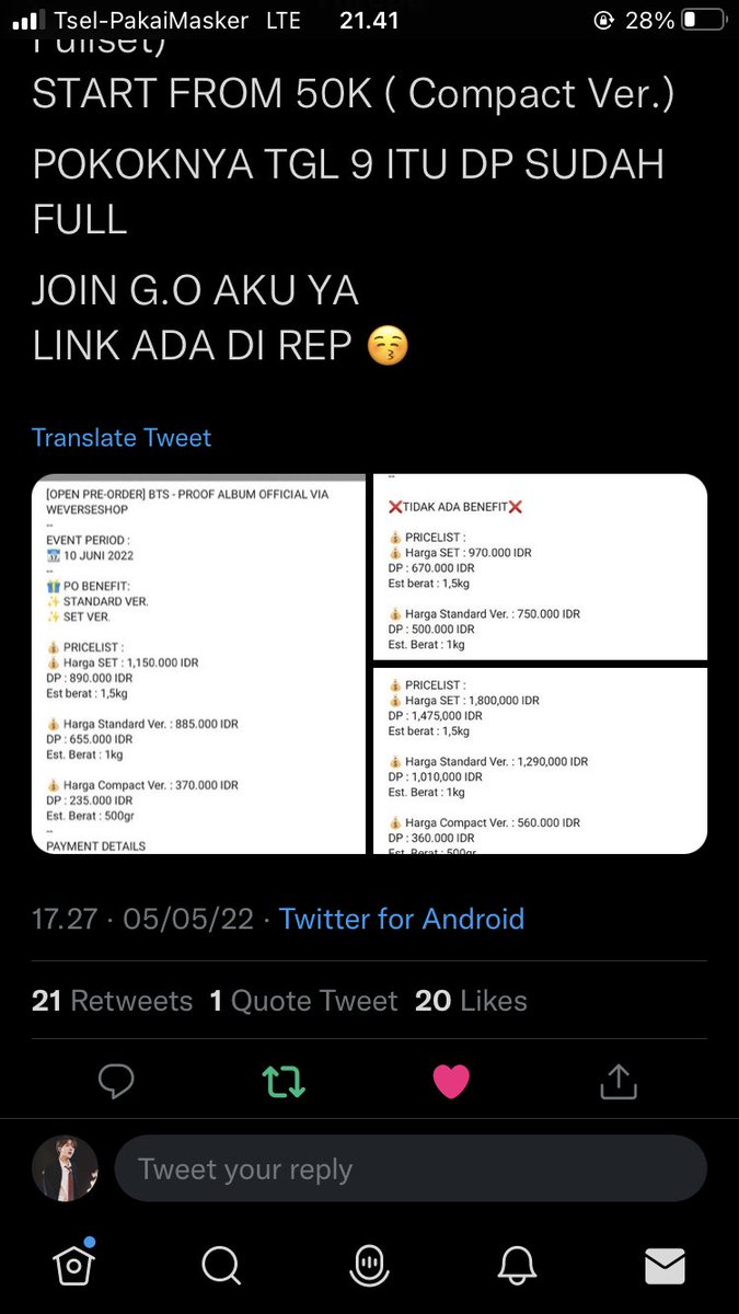 readerldie's tweet photo. @sunmoon0113 Bismillah izin tag yaa @keringatseokjin @runchrrandom @celestiellecal aku izin ikutan yaa, buktinya terlampir https://t.co/n0l0tXi3hC