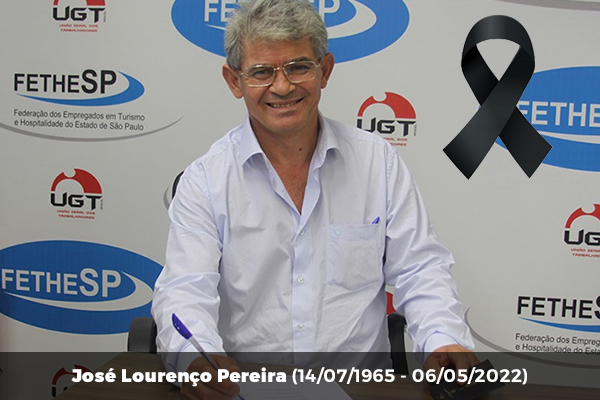 FETHESP's tweet photo. ⬛É com extremo pesar que a FETHESP comunica o falecimento de seu Diretor Social e do Patrimônio e presidente do Sindicato dos Empregados em Turismo e Hospitalidade de Sorocaba e Região, JOSÉ LOURENÇO PEREIRA, ocorrido nesta sexta-feira, 06/05/2022.

https://t.co/liQQaQL3sZ https://t.co/eKRIeVA1zW