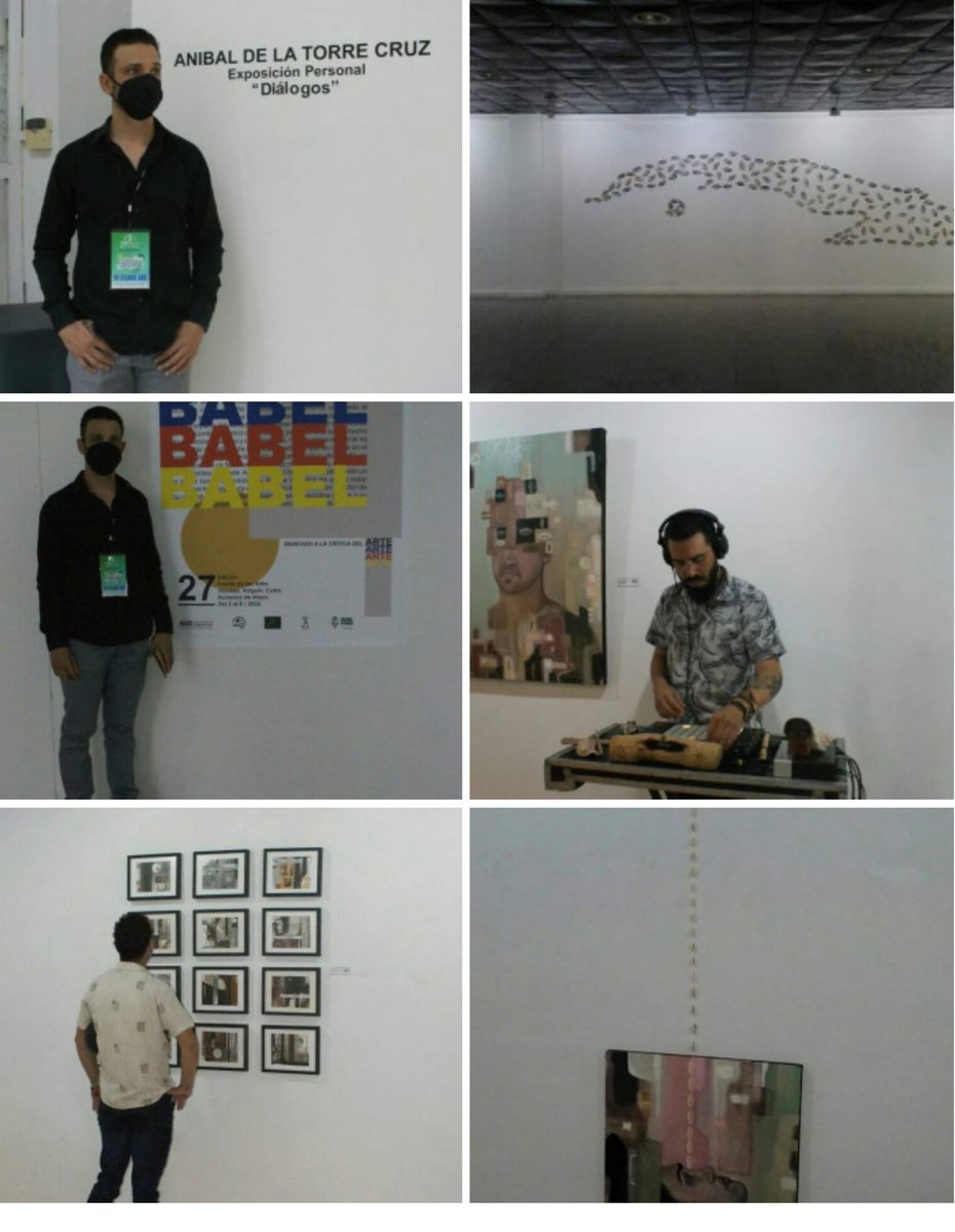 CNAPCuba's tweet photo. Se inauguró ayer la exposición personal DIÁLOGOS del artista visual Aníbal de la Torre en Holguín como parte del proyecto Babel en Romerías de Mayo.
#CubaEsCultura #RomeriasdeMayo #proyectobabel #artesvisules #holguín https://t.co/IiXGhCwlsE