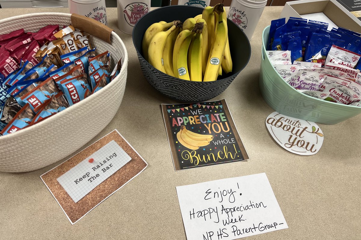So many thanks to our <a href="/NorthPolkHS/">North Polk High School</a> Parent Group for all the kindness and appreciation this week for our phenomenal teachers! ♥️ 🖤 #GoComets