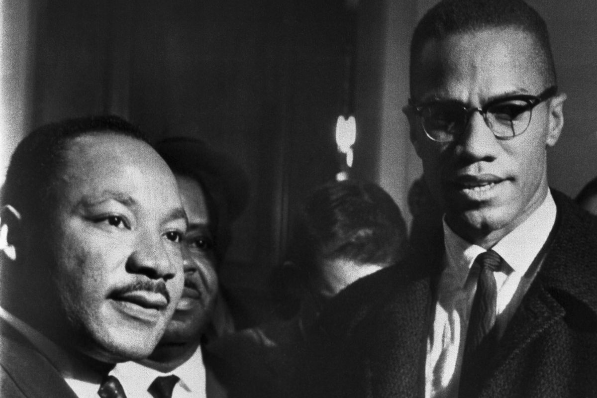 92ndStreetY's tweet photo. To most Americans, Malcolm X &amp; MLK Jr. represent contrasting ideals: black power vs. civil rights. The struggle for Black freedom is wrought w/the same contrasts. Join @PenielJoseph @TheLBJSchool to learn how these men pushed each other. May 16 &amp; 23. https://t.co/DoRyy2TgpU https://t.co/IFrf4rgdJr