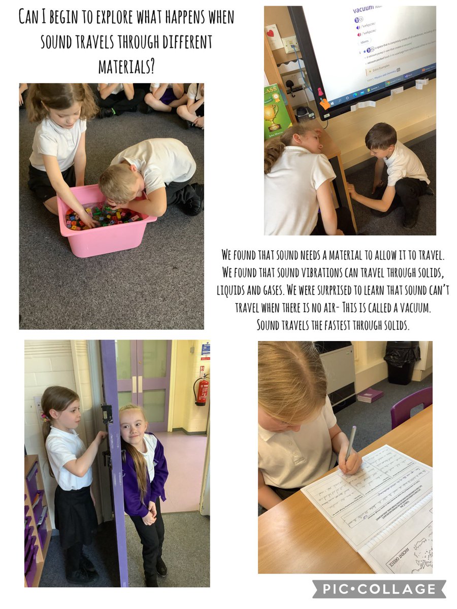 EllistonCougar's tweet photo. Fantastic Science lesson this afternoon as we tested out how sound travels through materials ⭐️ https://t.co/SpTJFsOFVV