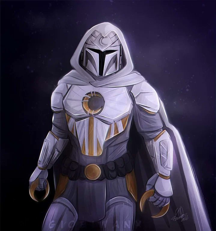 Ky1eKatarn's tweet photo. The Moondalorian https://t.co/LvNikJNvrb