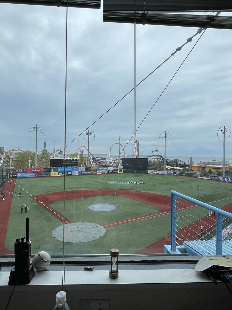BehnkeIan's tweet photo. Absolutely pumped to be serving as the PA announcer for today’s @CUNYAC baseball championship games. Now we just have to hope the weather cooperates.
#NCAABaseball #Baseball #PAAnnouncing #BestViewInBaseball https://t.co/z6rgPmFO7x