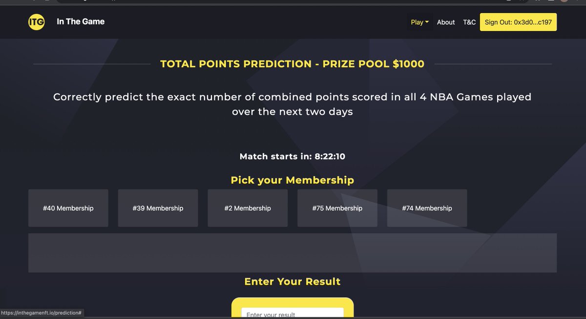 🗣Here is a sneak peak to our games tonight!

We also have a Lamelo TSD 4 badge up for grabs for the lucky winner of ITG 1 - the Topshot moment orientated game! 

See screenshots below 👇🏽

👉🏼1 k prize pool for each ITG 2 &amp; 3.

What. Are. You. Waiting. For?

Get In The Game.