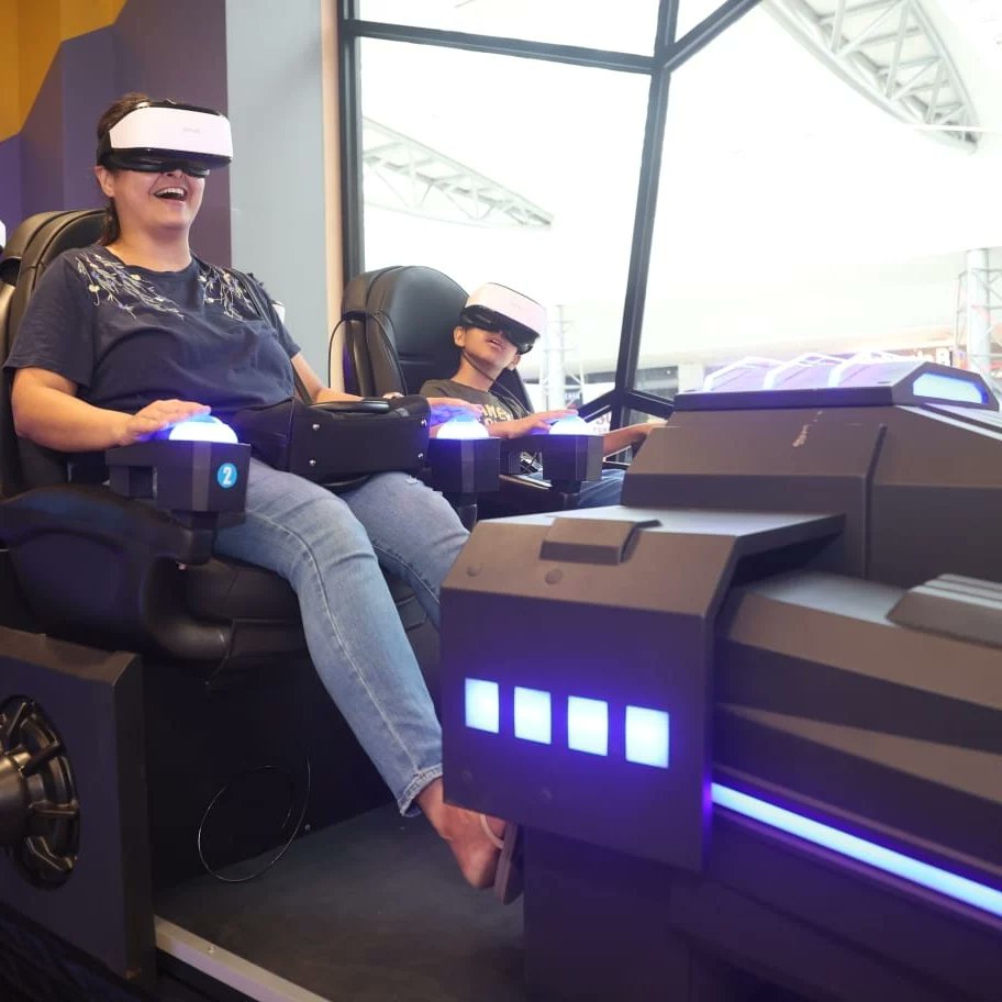 timezone_india's tweet photo. Gear up and get your ultra game mode on 😎 with our super cool Dark Mars VR Ride game 🏎️ in our indoor family entertainment destination📍Visit now for an out of the world experience! 👾🛸
#Timezonegames #VReality #DarkMars #VR #VirtualReality #Gaming #Gamezone https://t.co/0OEFeFH5pc
