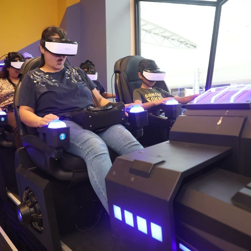 timezone_india's tweet photo. Gear up and get your ultra game mode on 😎 with our super cool Dark Mars VR Ride game 🏎️ in our indoor family entertainment destination📍Visit now for an out of the world experience! 👾🛸
#Timezonegames #VReality #DarkMars #VR #VirtualReality #Gaming #Gamezone https://t.co/0OEFeFH5pc