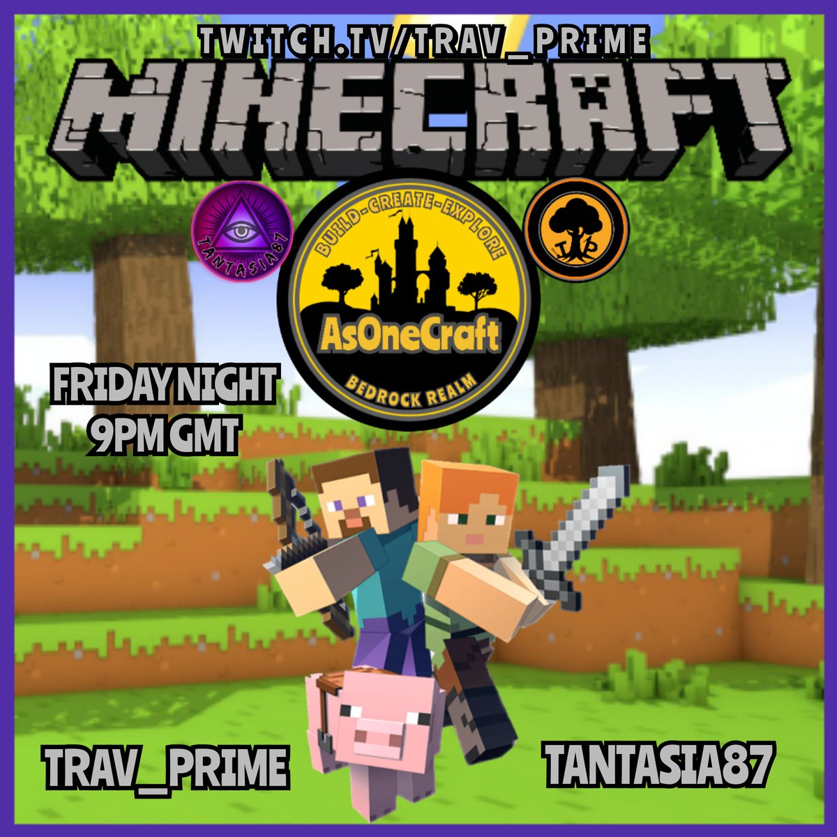 prime_trav's tweet photo. Live Tonight me @tantasia87 and pixelalfie will be back on the realm with more building and exploration.
Join us from 9pm over on
https://t.co/0xxG2nFvml
#twitch #community #Minecraft #Minecraftbuilds #MinecraftLive https://t.co/5knYWeTf4l