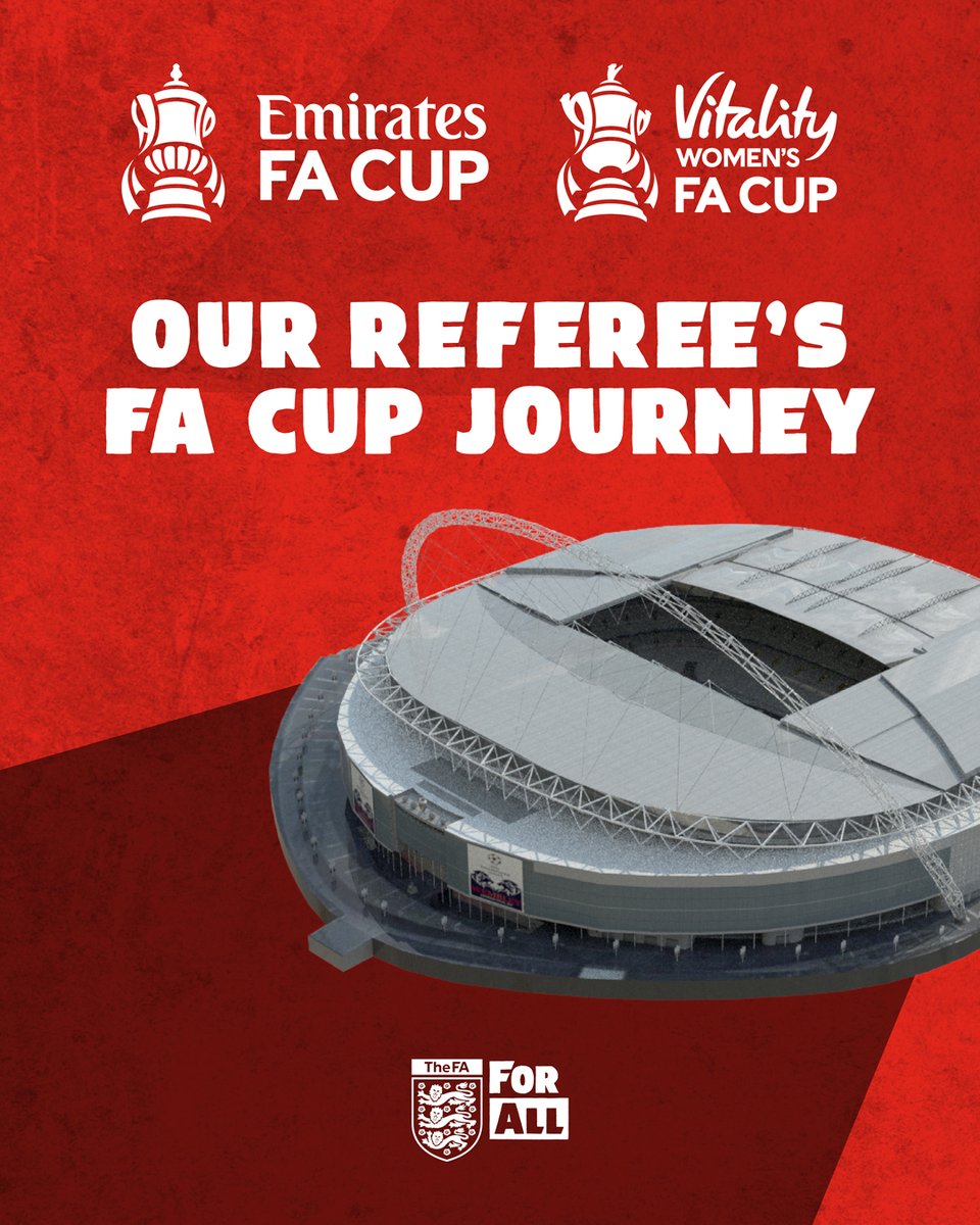 FARefereeing's tweet photo. So many great memories from our match officials in this years #FACup #RoadToWembley

🚗➡️🏟️ https://t.co/ql99P8QEJG