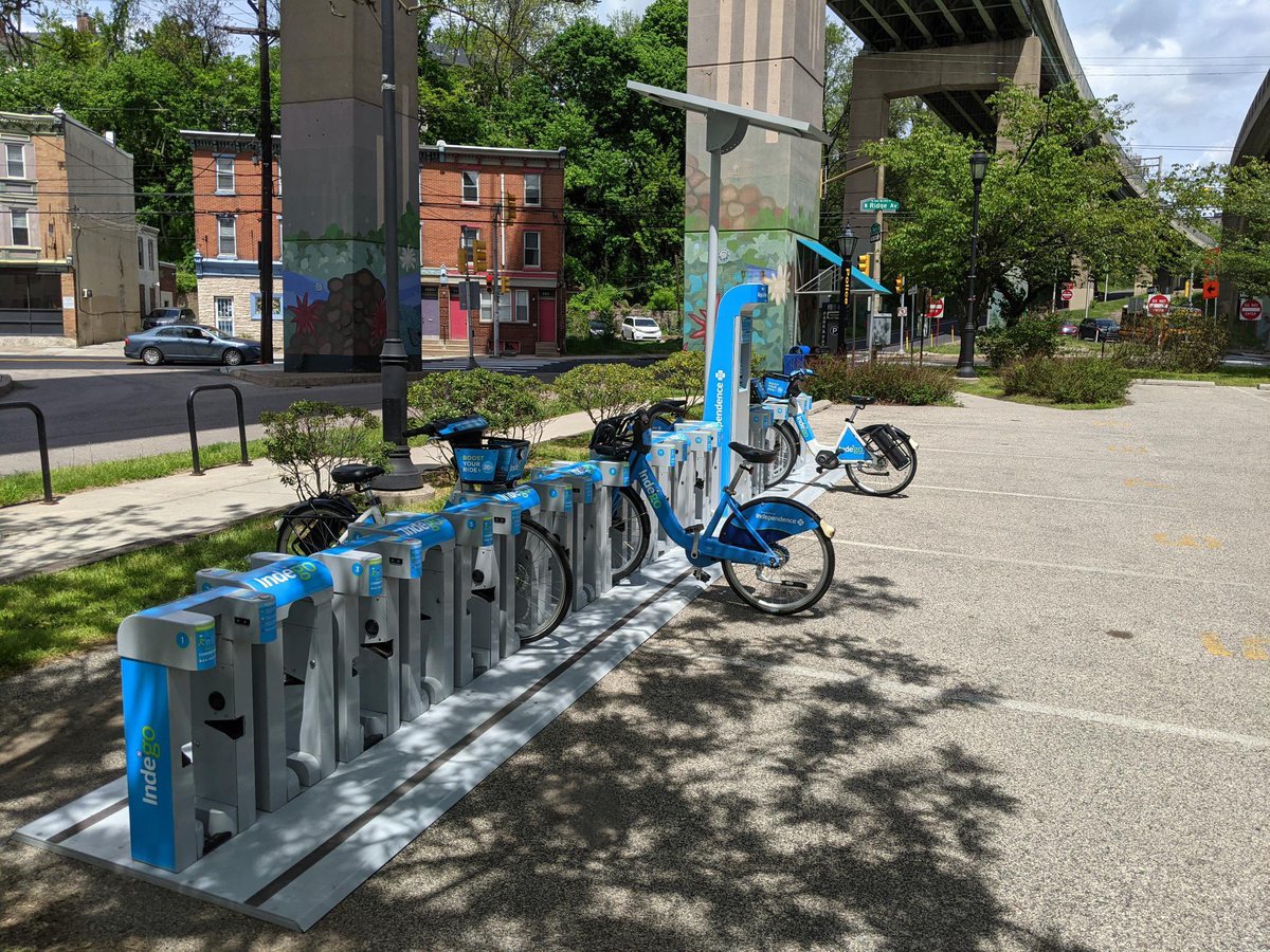 RideIndego's tweet photo. 🚨New Station Alert 🚨 Our Ridge and Ferry Rd. station is ready to use! https://t.co/w27zZUj7QE