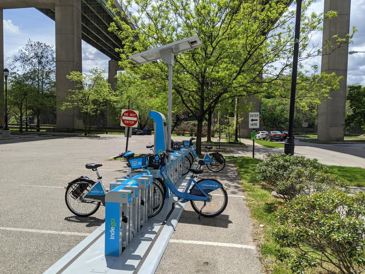 RideIndego's tweet photo. 🚨New Station Alert 🚨 Our Ridge and Ferry Rd. station is ready to use! https://t.co/w27zZUj7QE