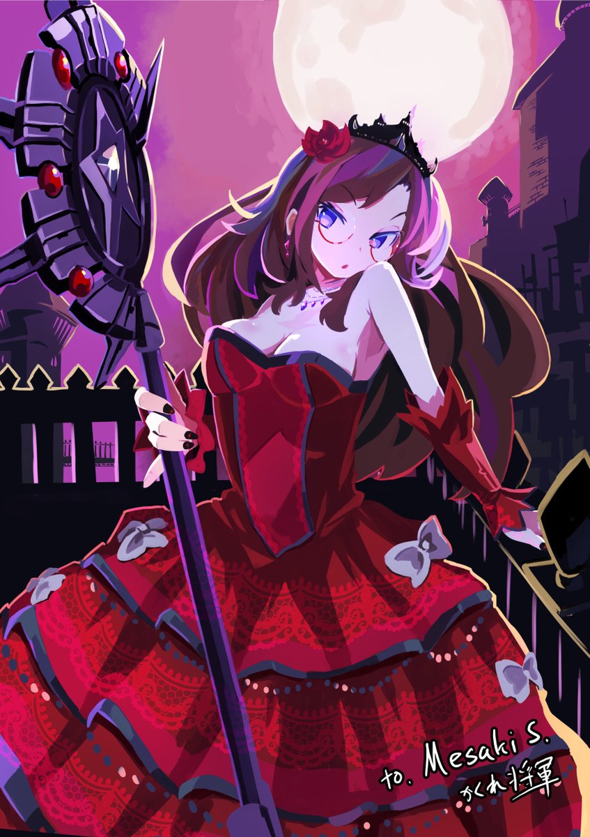 hantic888's tweet photo. 魔女姫様のご容姿デザインさせていただきました❤🌙
#イラスト https://t.co/fosUMUISKi