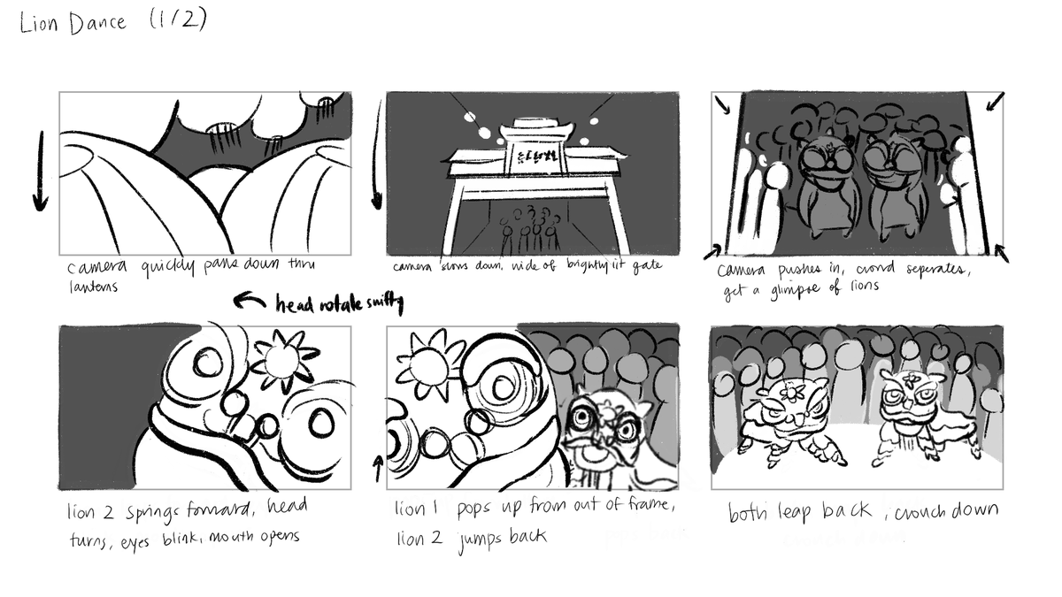 janeguan's tweet photo. and finally thought about this lion dancing animation tonight 

#storyboard #conceptart #storyboarding #3dmodel #3dartist #3dmodeling #3danimation #animation https://t.co/G1UC191767