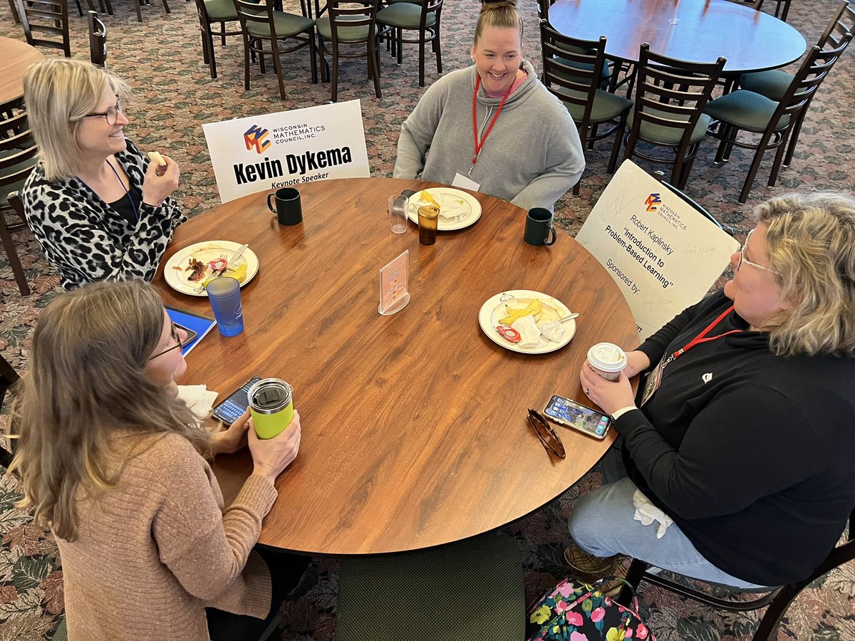 maggieleemchugh's tweet photo. @robertkaplinsky having breakfast with his buddies… including @kdykema. #wismath22 @WisMathCouncil
2 of ??? https://t.co/wrV1jBhYNc