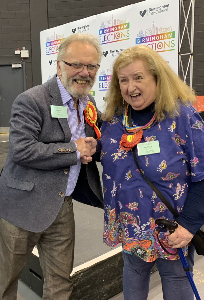 Breaking News… Two TNT viewers elected as councillors for #Ladywood <a href="/cllrkathhartley/">Kath Hartley</a> and Albert Bore <a href="/BCCNewsRoom/">Birmingham Newsroom</a>