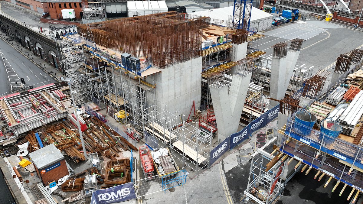 salboyltd's tweet photo. Construction update on site at Viadux. 
https://t.co/QMjo7m9UdQ 

@DomisLtd and partners busy as core rises and new metro lift is progressed. 

#manchester  #construction https://t.co/ITKj7NItmX