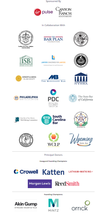 TheFlaBar's tweet photo. We are one of many PROUD sponsors of #WellBeingInLawWeek, b/c - like @wellbeinginlaw - we believe when organizations support our well-being, our members are better able to make good choices that allow them to thrive & be their best for their clients, colleagues & communities.
3/ https://t.co/5ruwYWgpGf