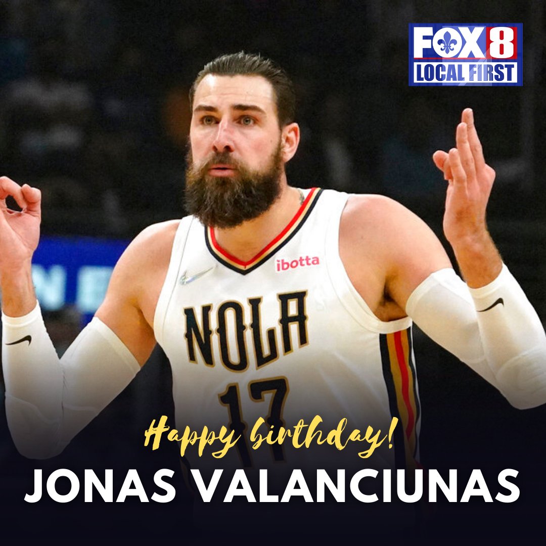 Happy birthday to Pelicans starting center Jonas Valanciunas! The big 3-0! 