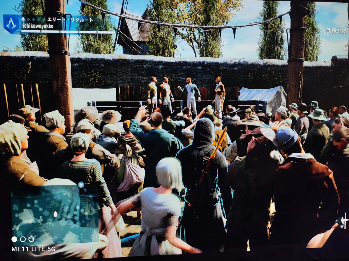 IchikawaYukko's tweet photo. 👨🏻‍✈️ｱｻｼﾝｸﾘｰﾖ ﾕﾘﾋﾟｨで劇中劇を見ているなう♪♪🎮🎮🎮 #AssasinsCreedUnity https://t.co/7gj7StVd5B