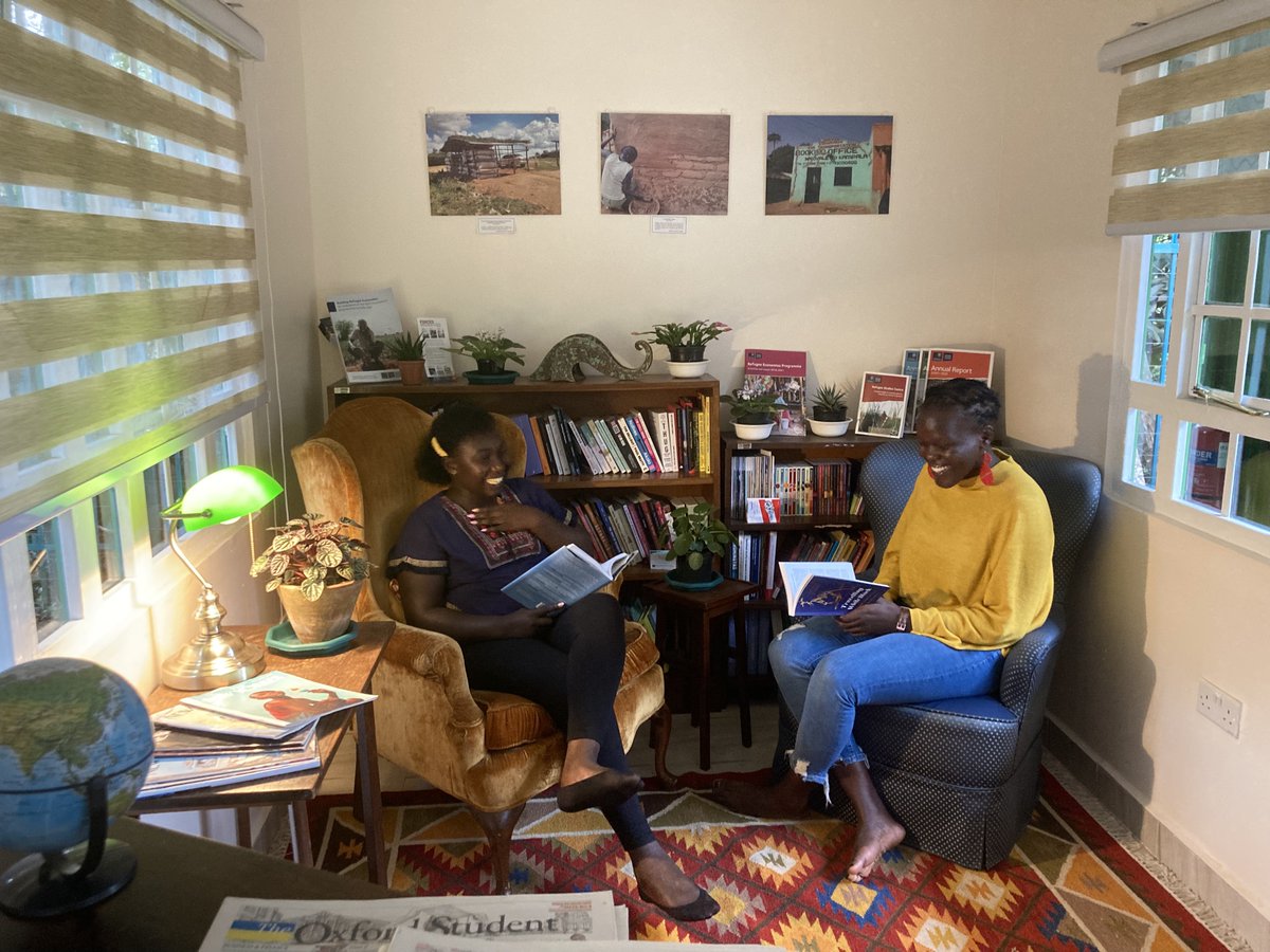 And stay tuned for updates! Next week we’re hosting our inaugural Refugee-Led Research Festival from Nairobi, and we’ll be launching a new academic programme.
 
In the meantime, come say hi and find a good book! We’re located​📍@TheBIEA in the garden office. 🌿 6/6