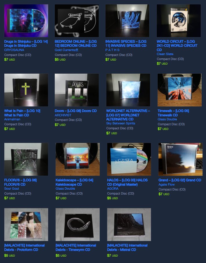 dataloglbl's tweet photo. For Today only, (almost) all of our CDs are available once again for $7 ($5 for sleeve CDs)
This is your final chance at getting any of these albums on their original format. Some may be repressed in the future, but elsewhere. #BandcampFriday 

https://t.co/PKZvTBnaIa https://t.co/O45szXtmPv