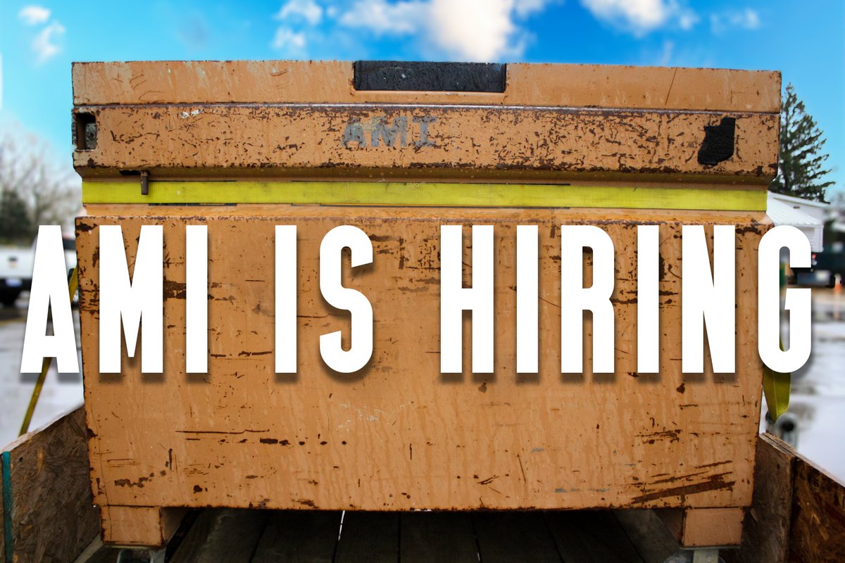 AMI IS HIRING! We are looking for 2-4 new employees to join our field team. AMI is offering a $1000 commitment bonus to a new hire after 12 months of service. For more details click the link below

jobs.mitalent.org/job-seeker/job…