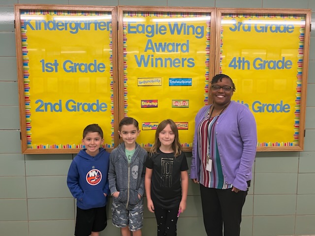 JFKWBschool's tweet photo. Congratulations to our Eagle Wings award winners for the month of April! These students were chosen by their teachers for being trustworthy. Our first grade award recipients are Gabriel, Xavier and Arya. Way to go! https://t.co/qM9r0WTUto