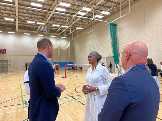 BlondelCluff's tweet photo. A pleasure to be in Birmingham with @KensingtonRoyal hearing more of the inspiring work of @SportsKey5 &amp; @birminghamcg22. Thanks to #NationalLottery players, young people are being upskilled to move into education, employment &amp; training as a lasting #CommonwealthGames legacy. https://t.co/TPCKdiNrq2