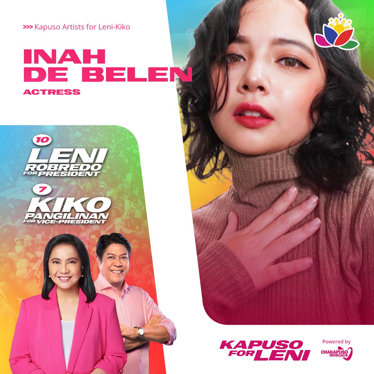 Kapuso Inah de Belen for Leni-Kiko #KapusoForLeniKiko | @InahDB IpanaloNa10ParaSa7ahat