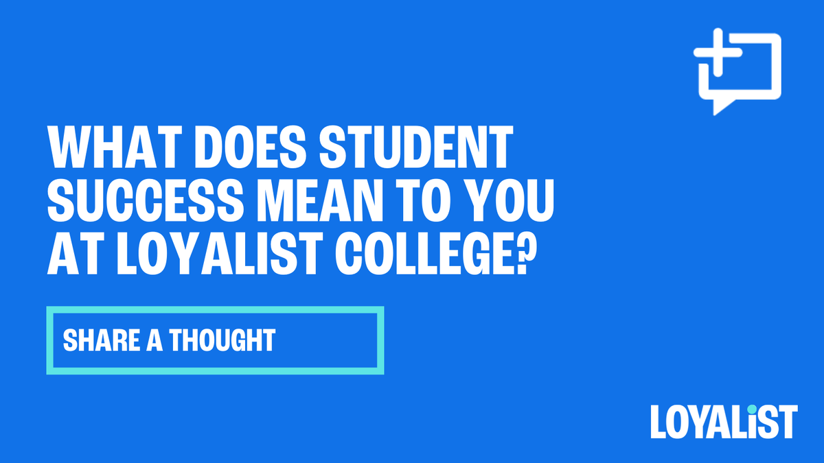 LoyalistCollege's tweet image. We're using ThoughtExchange as a tool to gather your input as we plan for the future. Join the discussion: loyalistcollege.com/thoughtexchang…

After you share a thought, be sure to check back regularly until May 13 to see how the conversation is evolving!