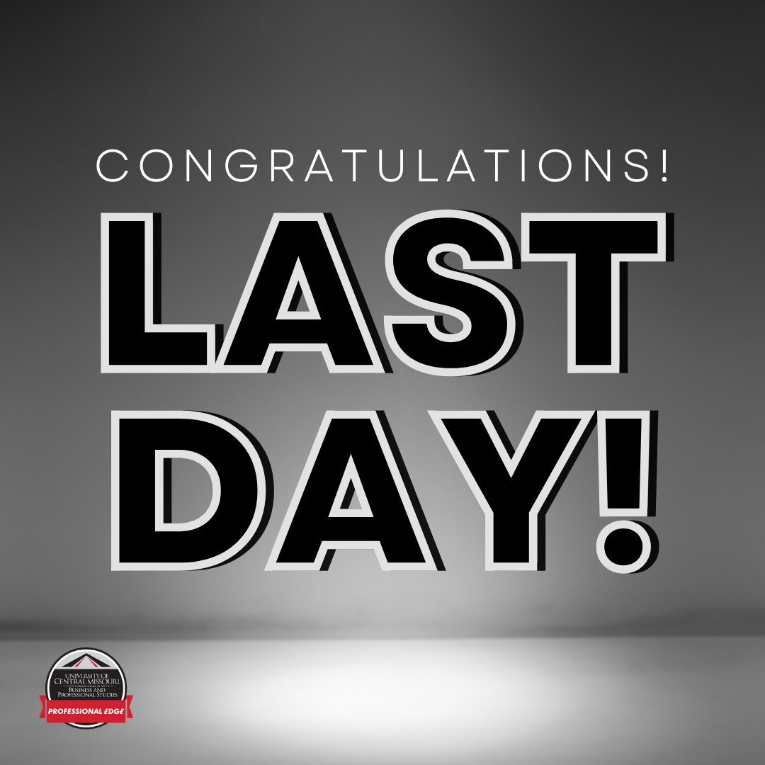 UCMHarmonEdge's tweet photo. Today is the official last day of the spring semester. Congratulations UCM students! Have a great summer break.

#endofterm #endofsemester #ucmo #lastdayofclasses #lastday https://t.co/xtHq3q787o