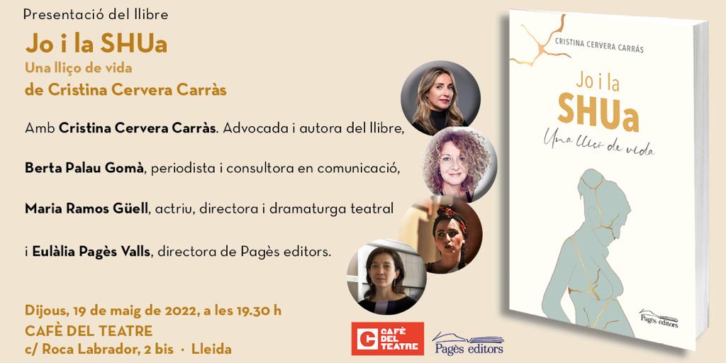La vida és tan fràgil.

El dia 19 de maig, a les 19'30, estàs convidada al <a href="/cafedelteatre/">Cafè del Teatre</a> 
💥 PRESENTACIÓ "Jo i la SHUa. Una lliçó de vida"

Què faries si et despertes d'un coma després de 22 dies amb un filla acabada de parir?