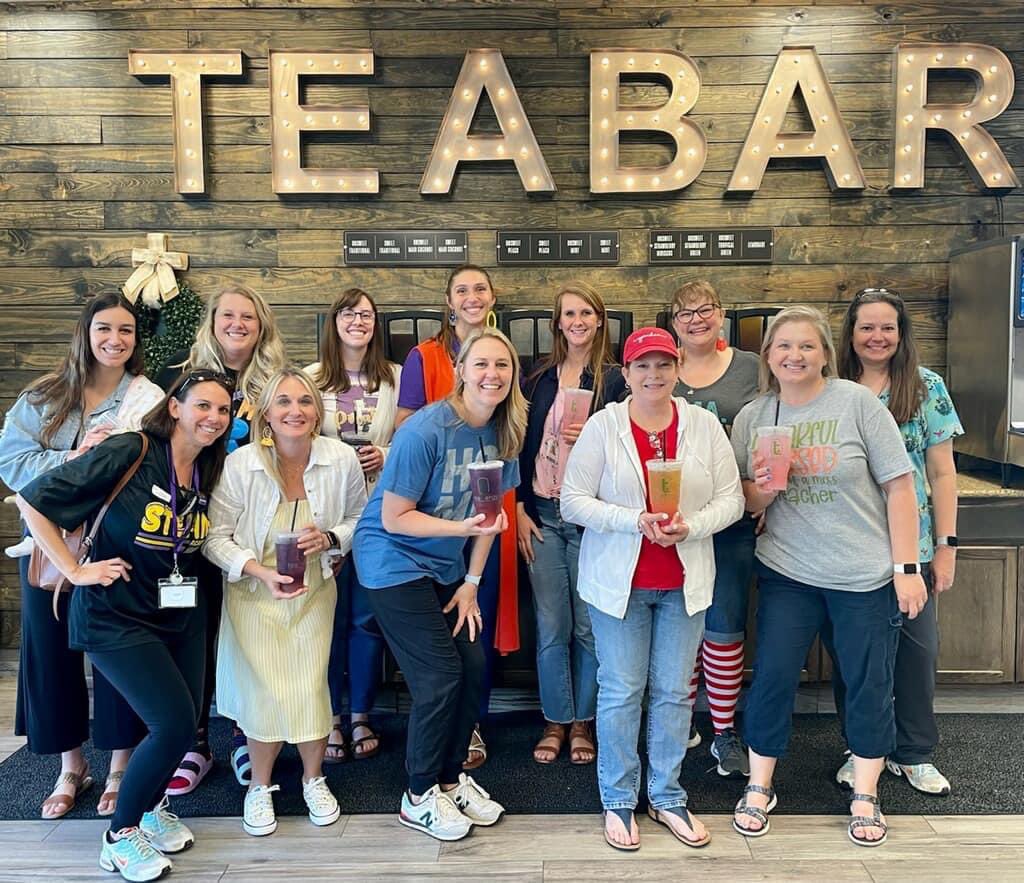 This is how Kinder and 5th grade teachers serve Out Of School Suspension for Excessive Love and Dedication to our students! 💜🤣💛 #mambrinoSTEAM #noplacelikemambrino #10houses1family