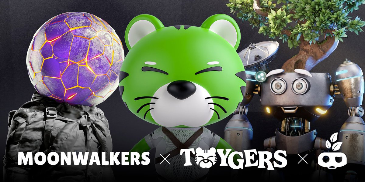 ecotars's tweet photo. EcoTars🌳 x TOYGERS🐯 x MOONWALKERS🪐

🎊We've partnered up and will giveaway:

5 x @EcoTars WL
5 x @Toygersofficial WL
5 x @Moonwalkersoff WL

To Enter 👇

1️⃣Follow @EcoTars &amp; @Toygersofficial &amp; @Moonwalkersoff 
2️⃣RT + Like
3️⃣Tag Friends

⏱Ends in 48h 

#WLGiveaway #NFTs https://t.co/BS1izlQITf