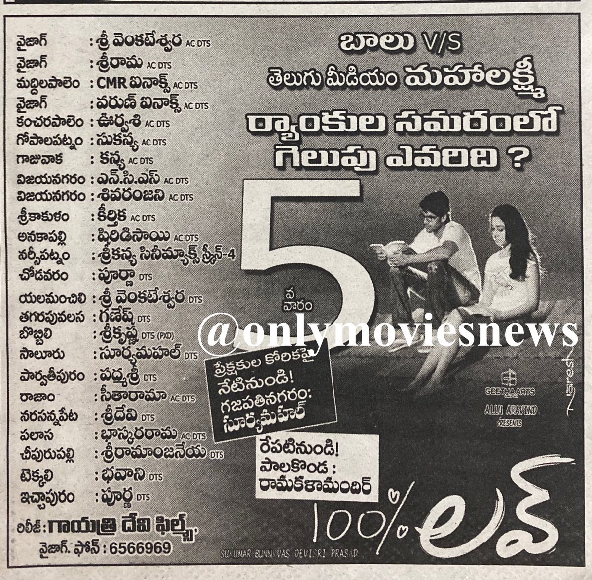 AbdulRa90282845's tweet photo. #100PercentLove Nizam Details:
#Khammam-Vinoda-111?(#PremaKhaidi)
#Hyderabad-Sandhya70-105(#Mugguru)
#Warangal-Laxman-70(#Nanna)
#Karimnagar-Mamatha-70(#HarryPorter7)
#Nizamabad-Vijaya-56(#BrahmiGadiKatha)
@baraju_SuperHit @chay_akkineni
#11YearsFor100PercentLove https://t.co/iBg8KExSkU