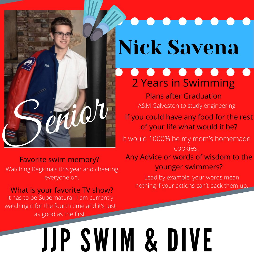 Check out our senior spotlight for the day, Nick Savena, He swam in Ohio, before joining us for his Junior &amp; Senior year! #RISDGreatness #PHSConnects #MessEmUp #PHSStrongerTogether