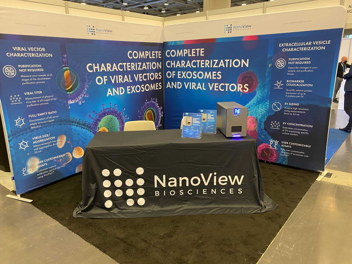 If you're at #ISCT2022 it's your last chance to come and talk to us about purification-free characterization of exosomes and viral vectors with ExoView! Come and find us at booth 412.