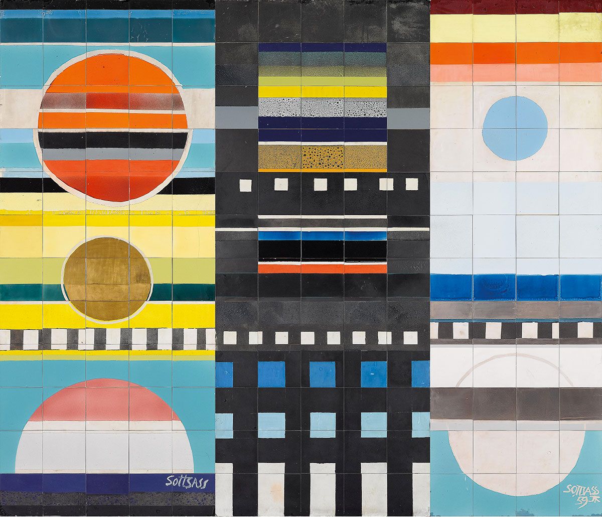 BethanDurie's tweet photo. Just came across this amazing ceramic mural #EttoreSottsass designed in 1959 while researching for an upcoming project! https://t.co/uGzrpoImO5