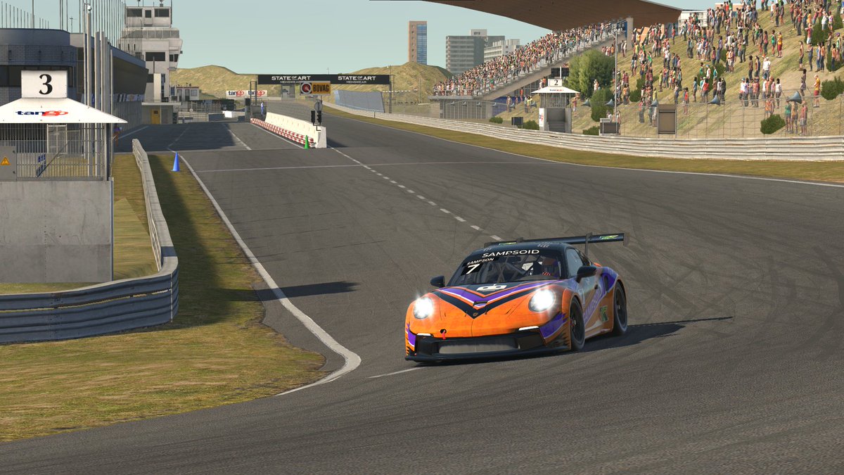 Sampsoid's tweet image. It's Friday, time for some iRacing fun! I am racing the Porsche Cup car at Zandvoort, live on Twitch. Time to get my A license back 😬 

twitch.tv/sampsoid ➡️ Jump in chat and say hi 👋

#SimRacing #iRacing #ALicense #PorscheCup
