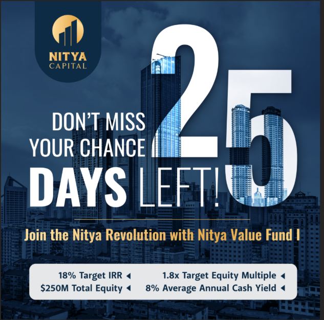 swapnilagarwal's tweet photo. Let the #countdown begin! Our incredible #fund opportunity is closing soon. Join in while you can! https://t.co/8uyn9fVZ3K
#realestate #multifamily #investing #realestateinvesting #business #acquisitions #multicity #finance #business #equity #cashyield #investors #success #ROI https://t.co/s7eOs9eZ3J