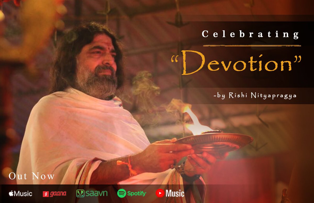 Rishiji's tweet photo. Celebrating Devotion - Rekindle the most beautiful flavor of devotion in your consciousness with these soulful devotional offerings by Rishi Nityapragyaji.
Launching “Celebrating Devotion” Music Album: 
Watch Trailer:
https://t.co/9yhsvXarXo
Album link:
https://t.co/GPtA51UNVu https://t.co/5sMt1gvo4G