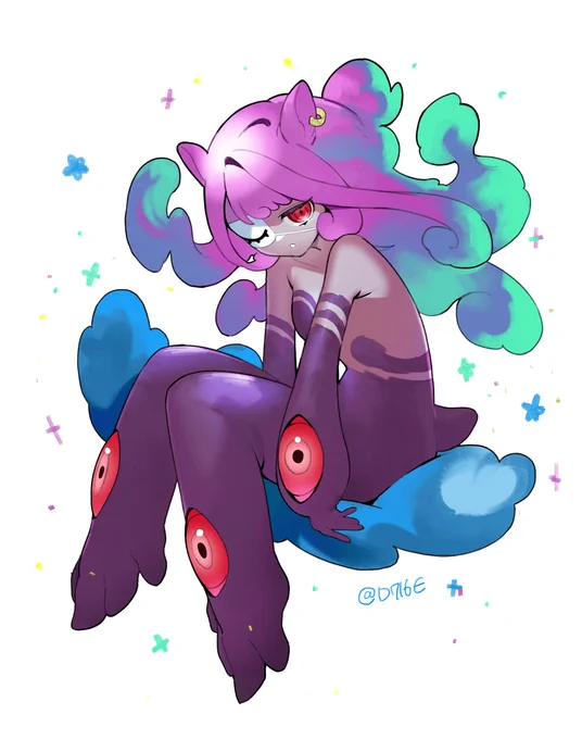 #人外版深夜の真剣お絵描き60分一本勝負
「"夢現"から連想する人外」
ユメクイ 