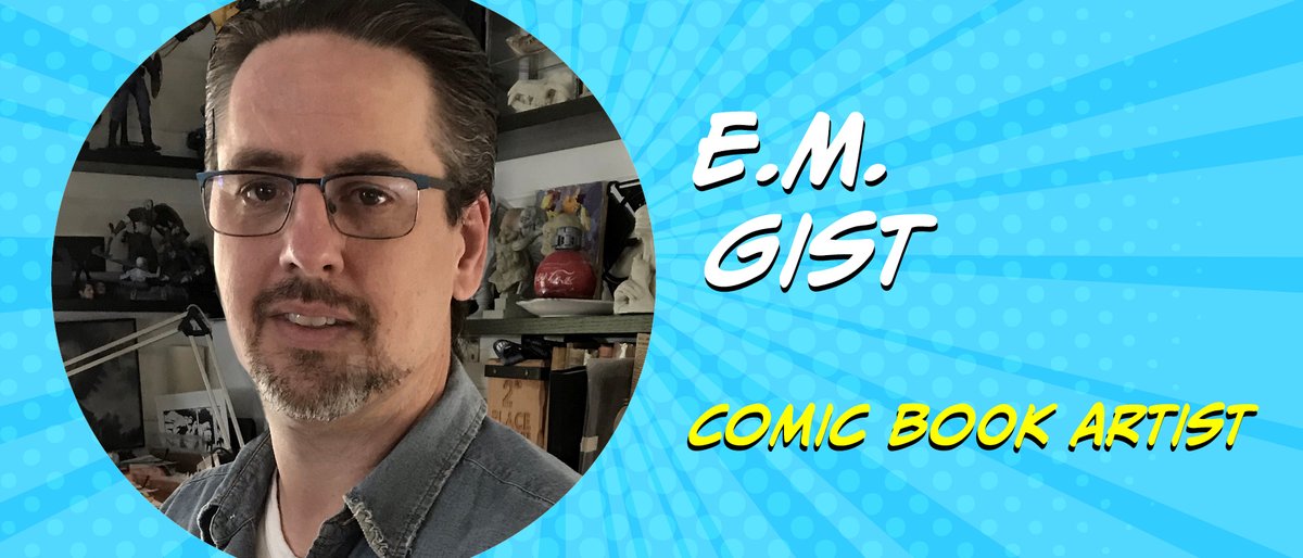 Comic Artist <a href="/E_M_Gist/">E. M. Gist</a> will be at Music City Multi Con October 28-30, 2022, in Lebanon TN. #comics #comicartist #ComicCon #nashville